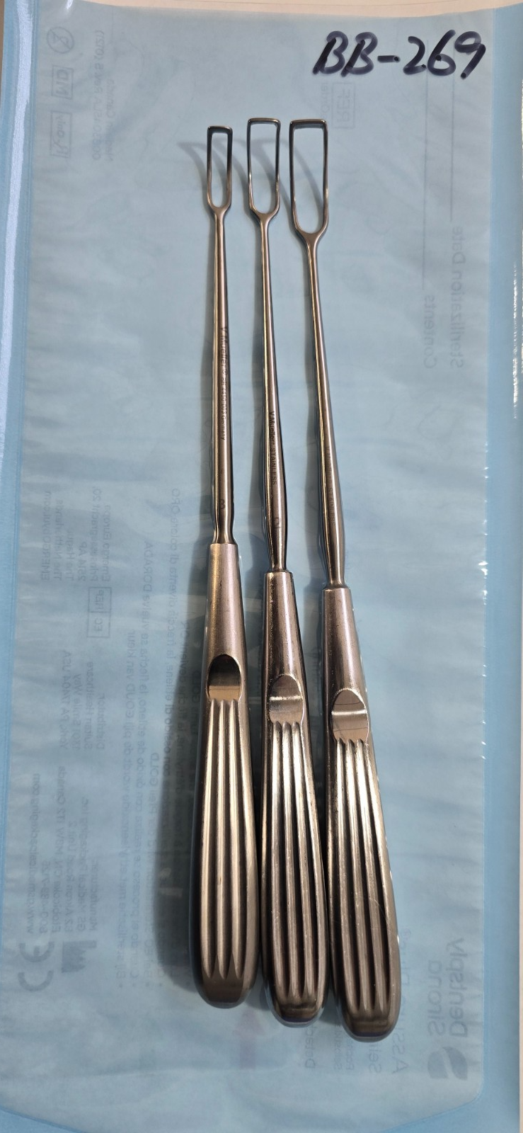 V. Mueller Surgical Barnhill Adenoid Curette Set Size 2,3,4mm REF: RH 4450-002