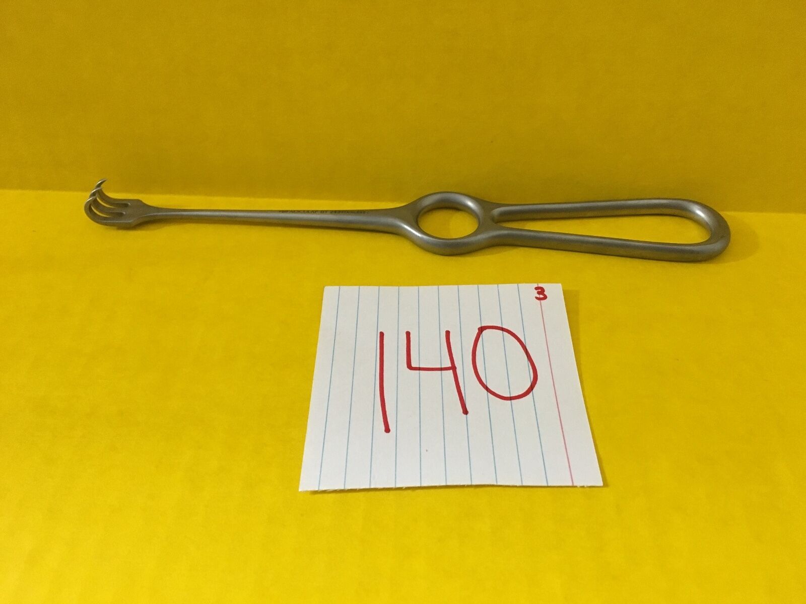 Aesculap Surgical Volkman Retractor, 3 Prongs, Sharp REF: BT 243