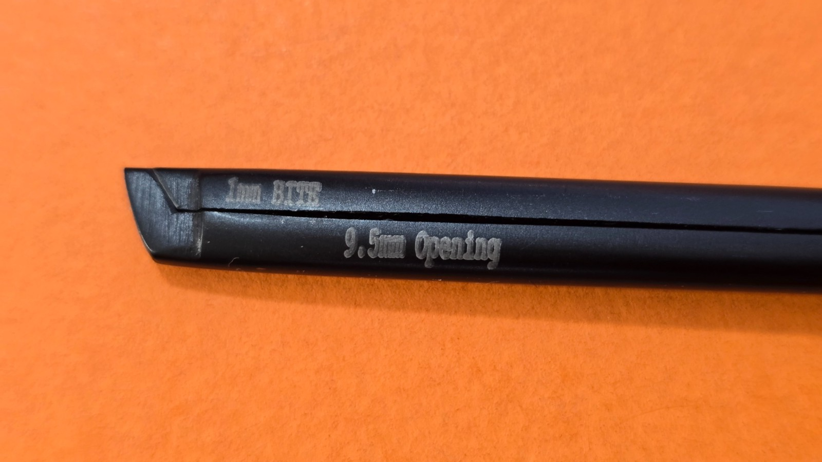 Turtle Surgical Kerrison Rongeurs 7.5" Shaft 1mm 40 Degree Up BLACK