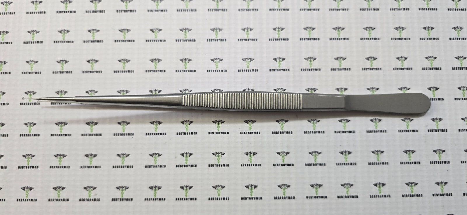SCANLAN 4004-88R Surgical Micro Ring Forceps 8" Dimond dust 1.0mm straight