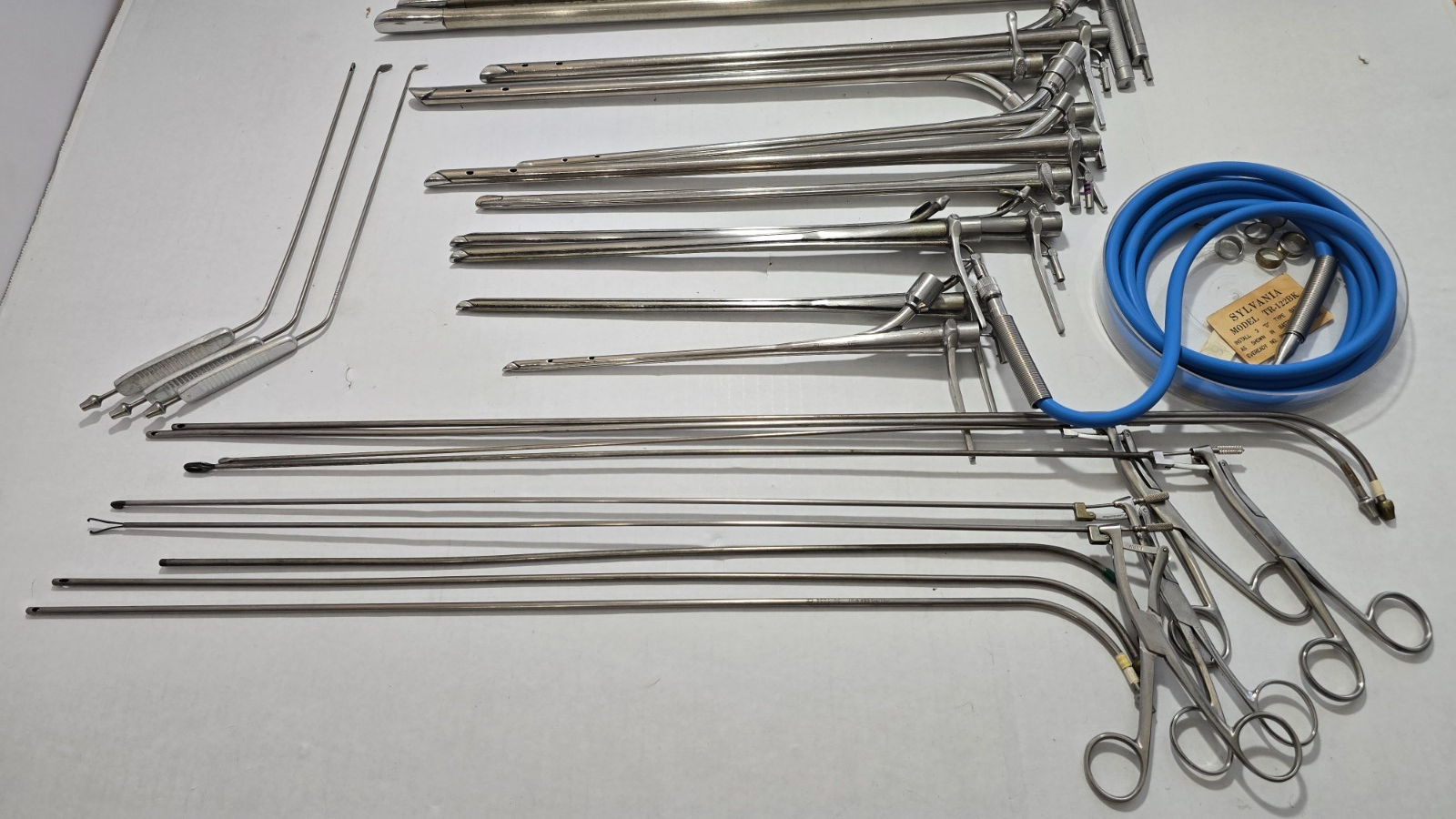 Pilling Surgical Ent Laryngeal Instruments Set W- Fiber Optic Cable