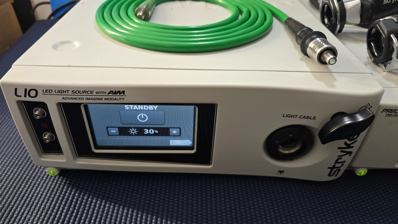 Stryker Precision AC Camera System ,LI0 Light Source Green Cable, WiSe Monitor