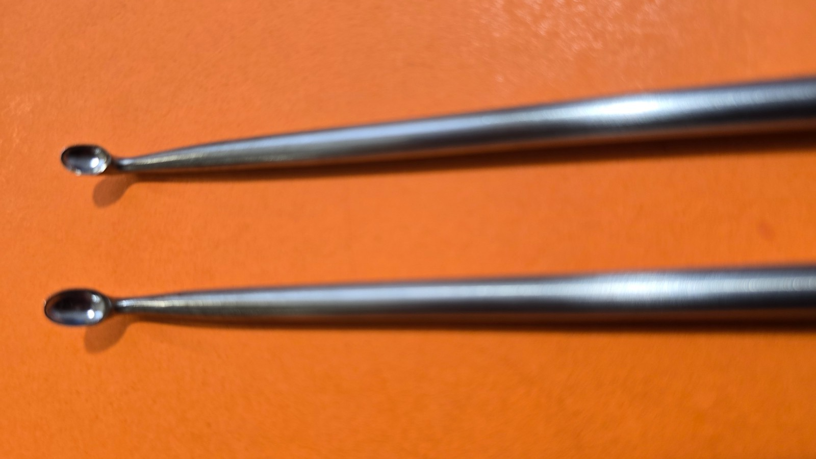 V.Mueller VM82-3236 Surgical Orthopedic Curette Oval Cup 12" Set of #1,#2