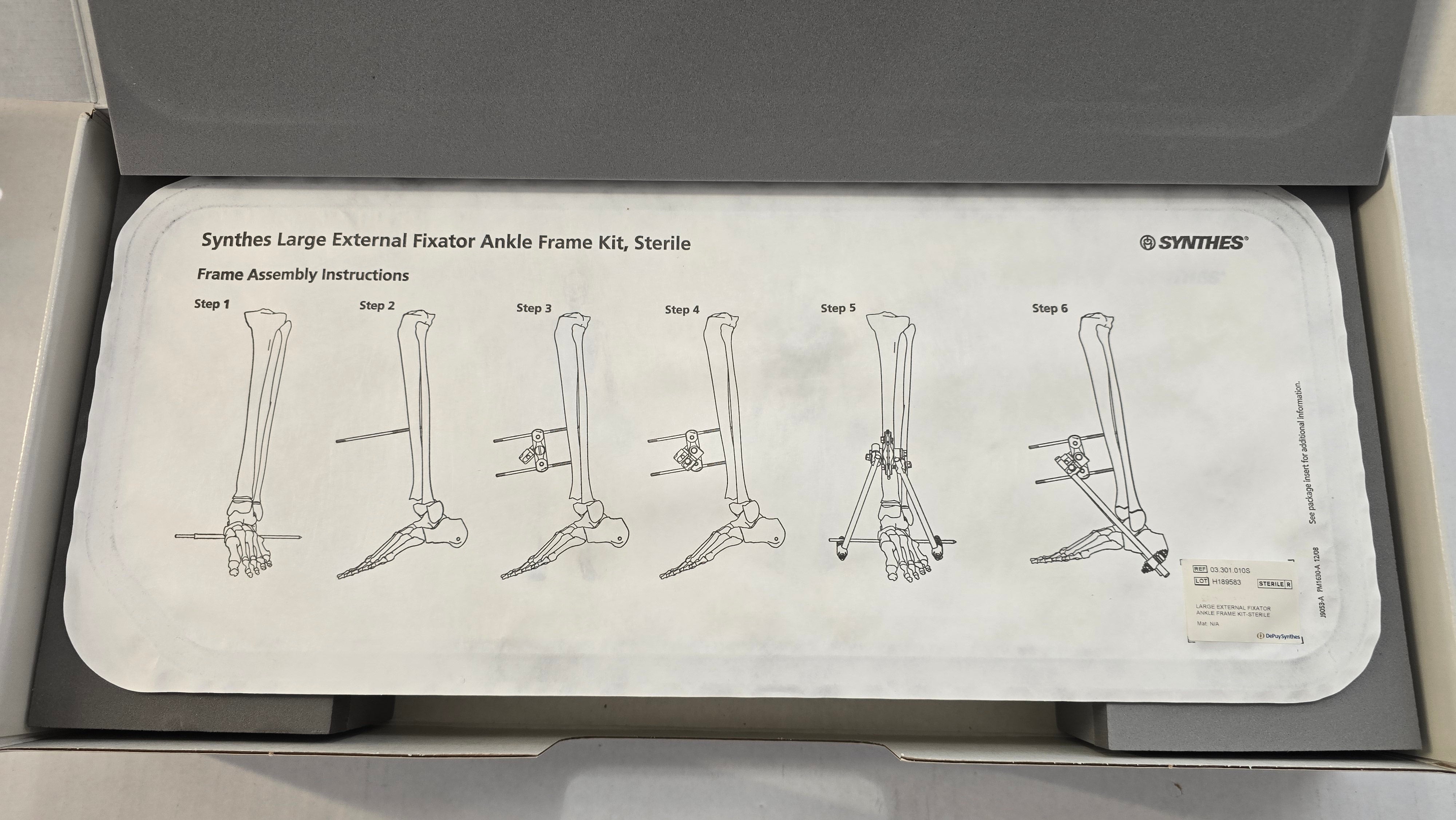 DePuy Synthesis Large External Fixator Ankle Frame Kit REF: 03.301.010S