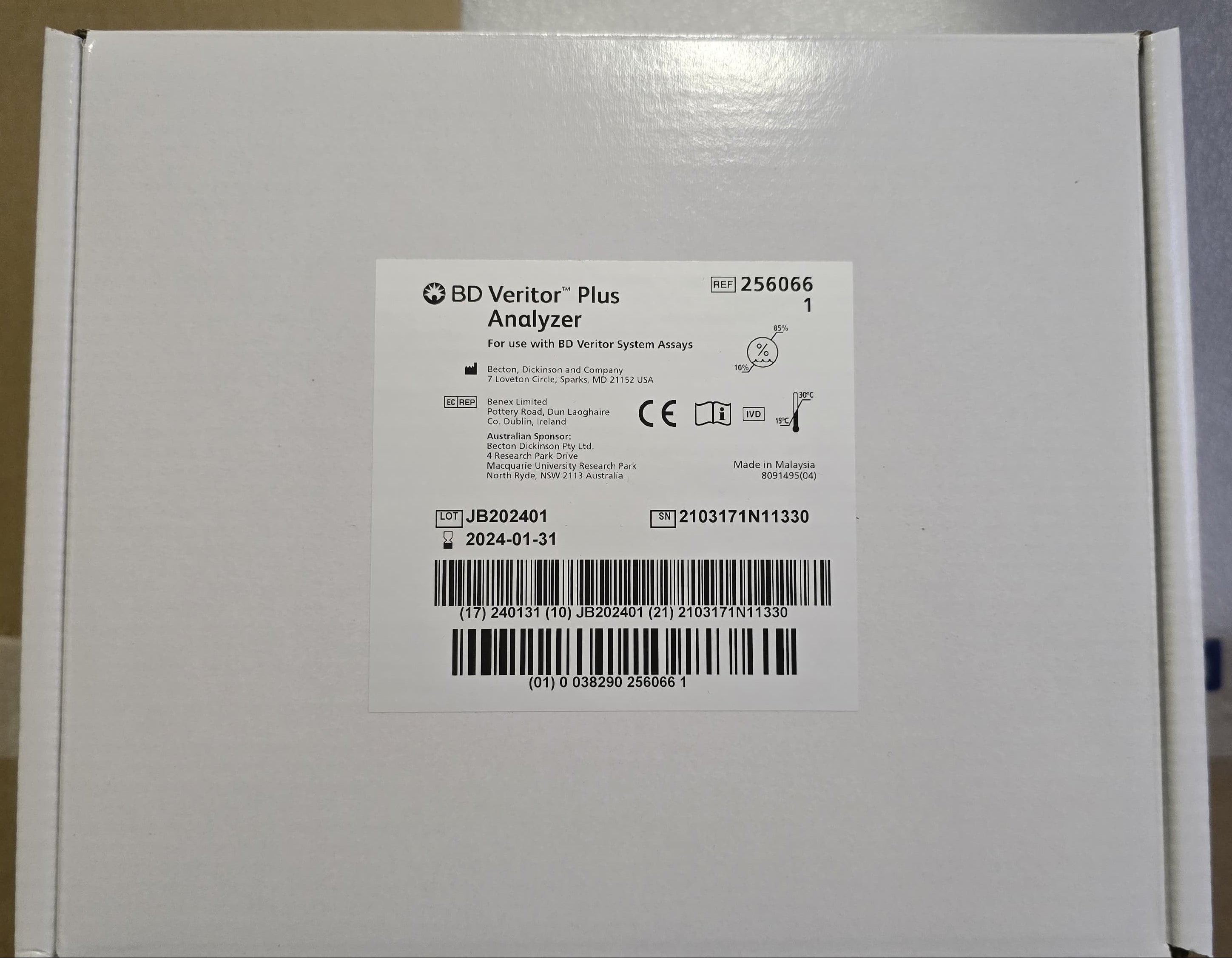 BD Veritor Plus Analyzer REF: 256066