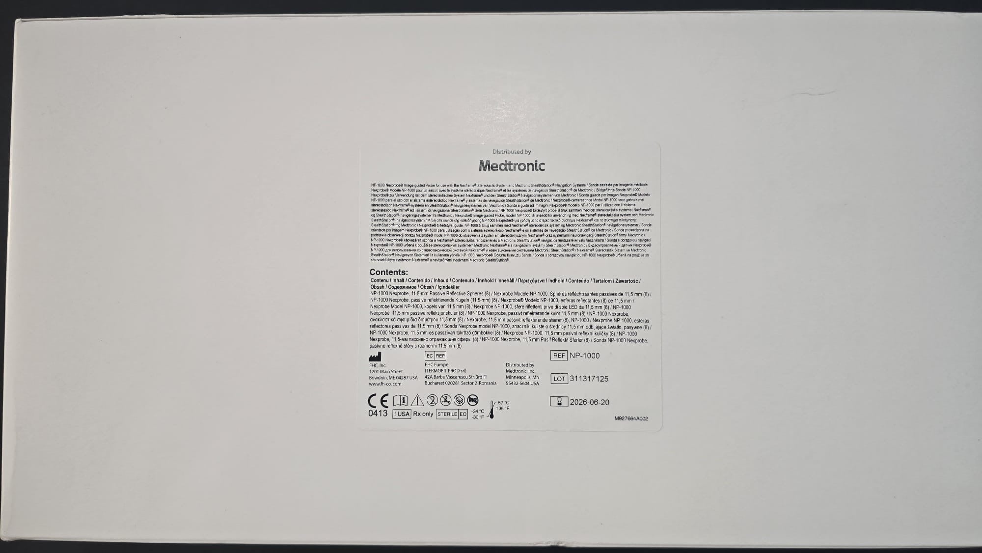 Medtronic Nexprobe Stereotactic System and StealthStation and Navigation System NP-1000