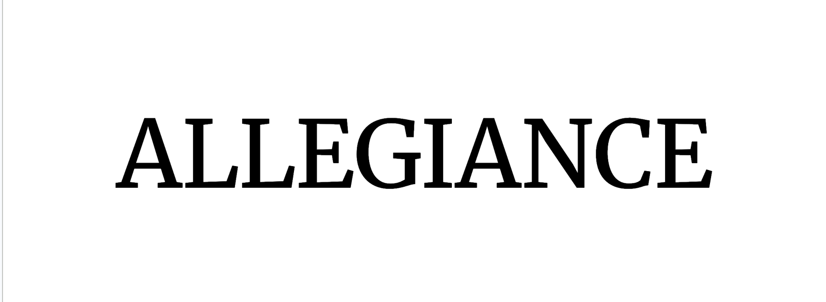 Allegiance