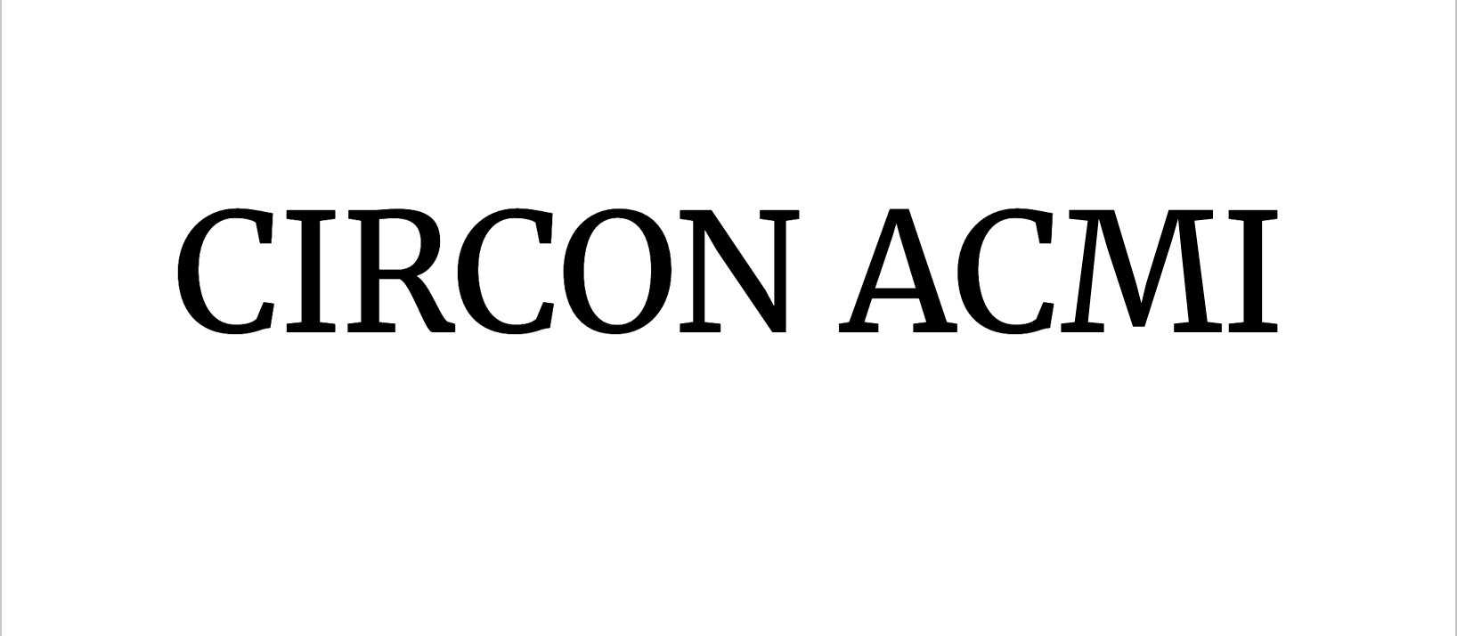 CIRCON ACMI