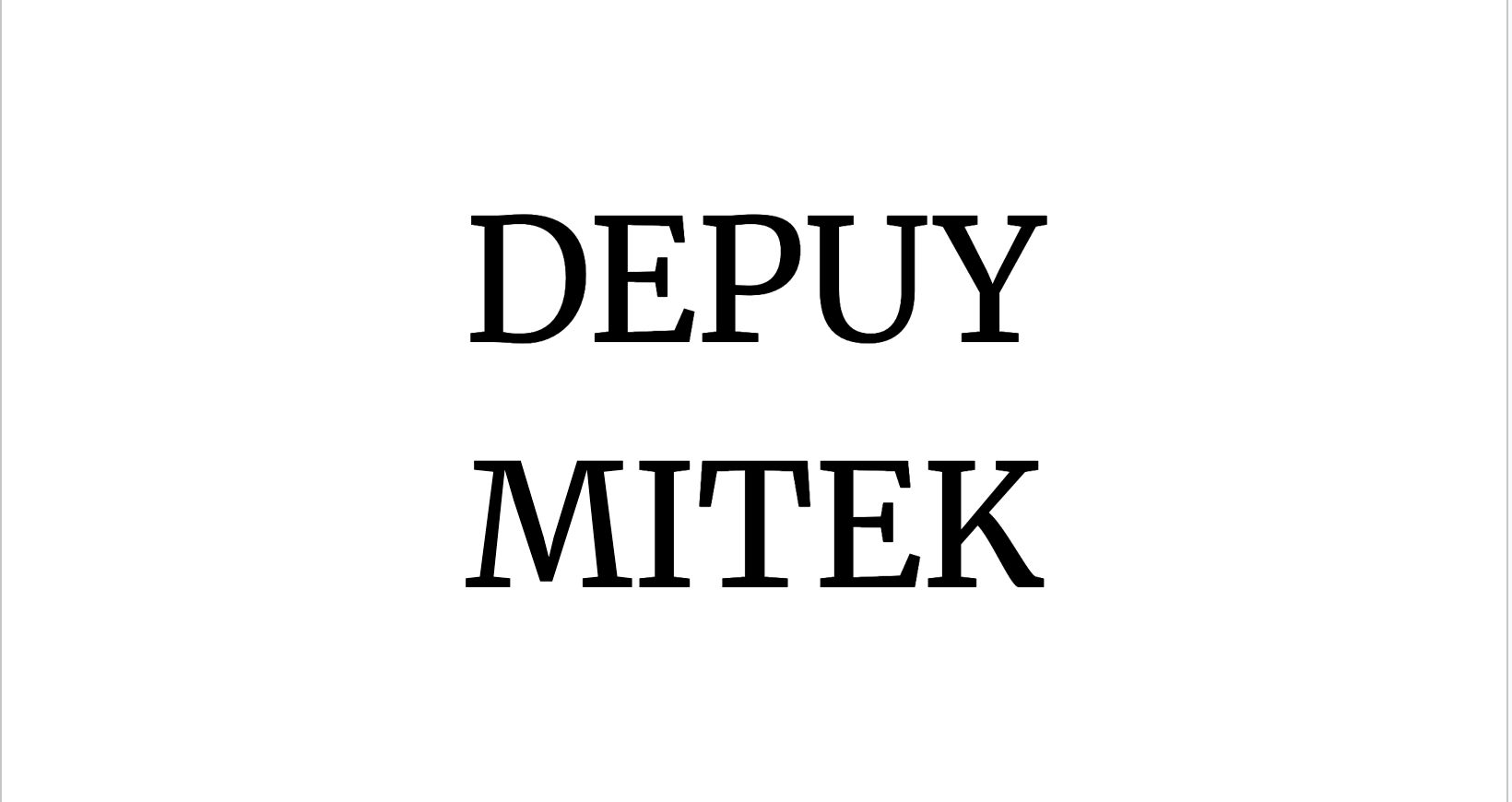 Depuy Mitek