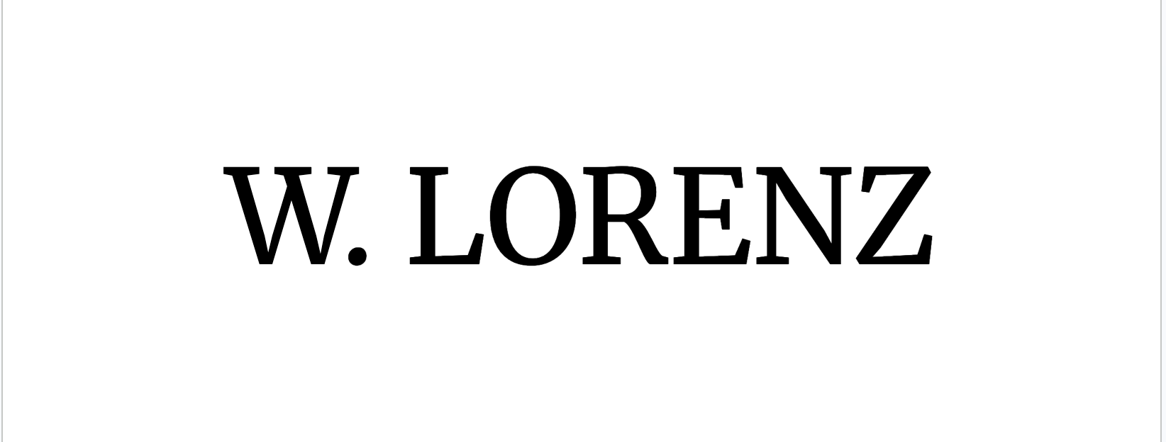W.LORENZ