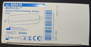 Medtronic MEROCEL Standard Nasal Dressing, Airway, 8cm- Box of 20 REF: 400410 Dated: 2026