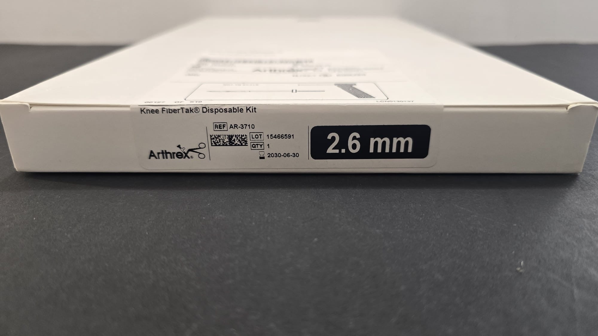Arthrex Knee FiberTake Disposable Kit with 2.6 mm Drill and Drill Guide REF: AR-3710 Dated: 2030