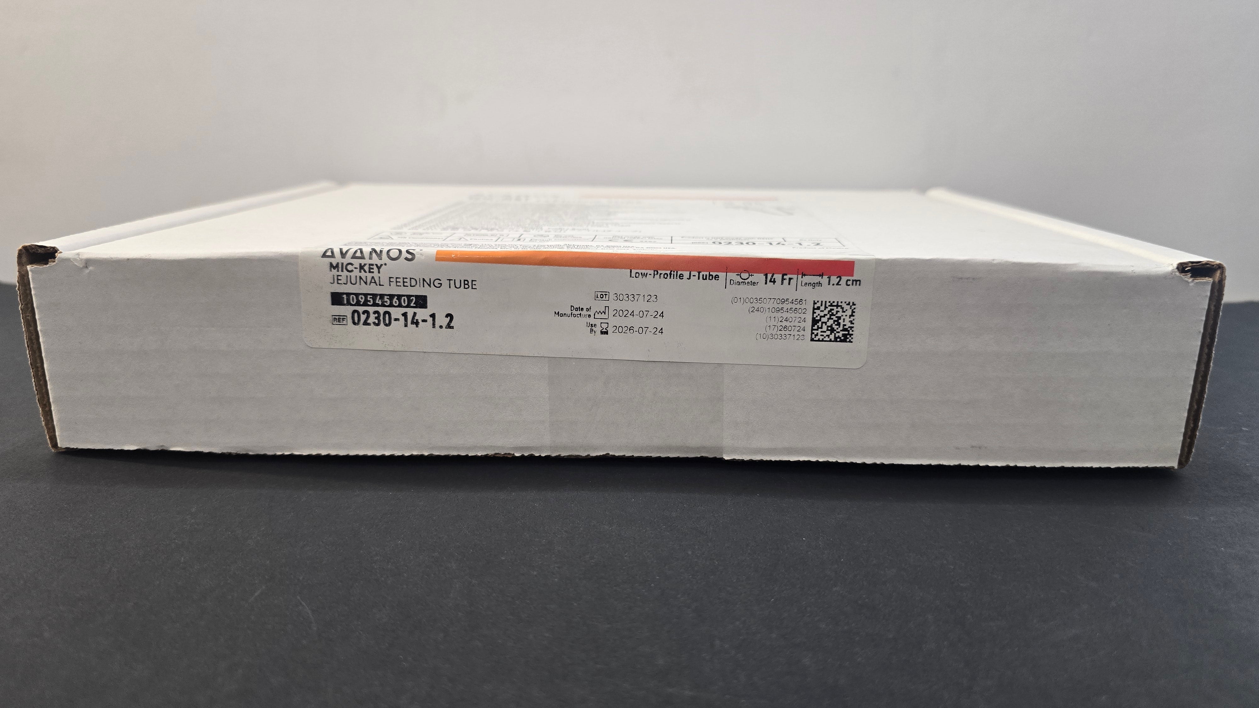 Avanos Mic-key JEJUNAL FEEDING TUBE REF: 0230-14-1.2