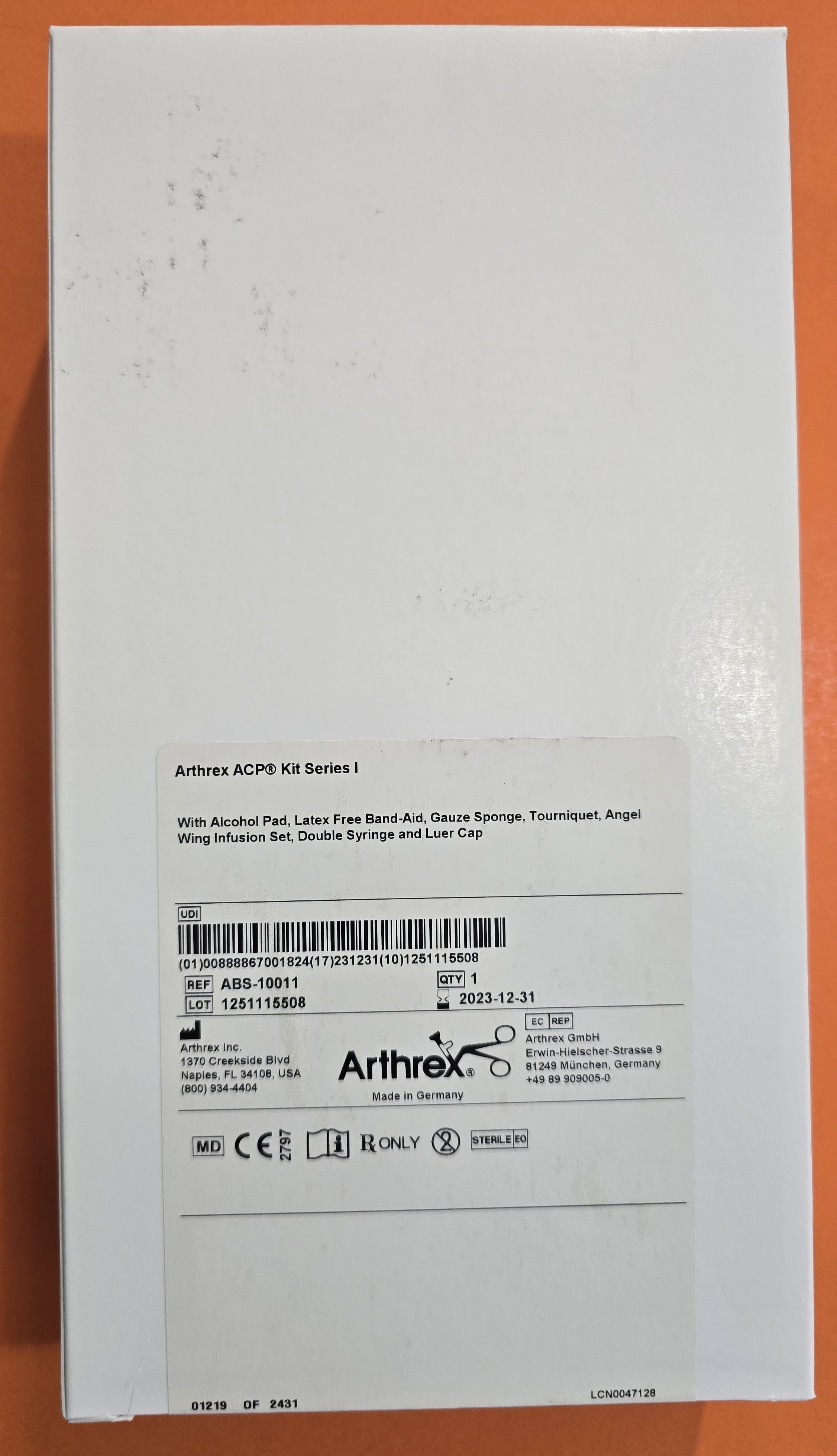 Arthrex ACP Kit Series I REF: ABS-10011