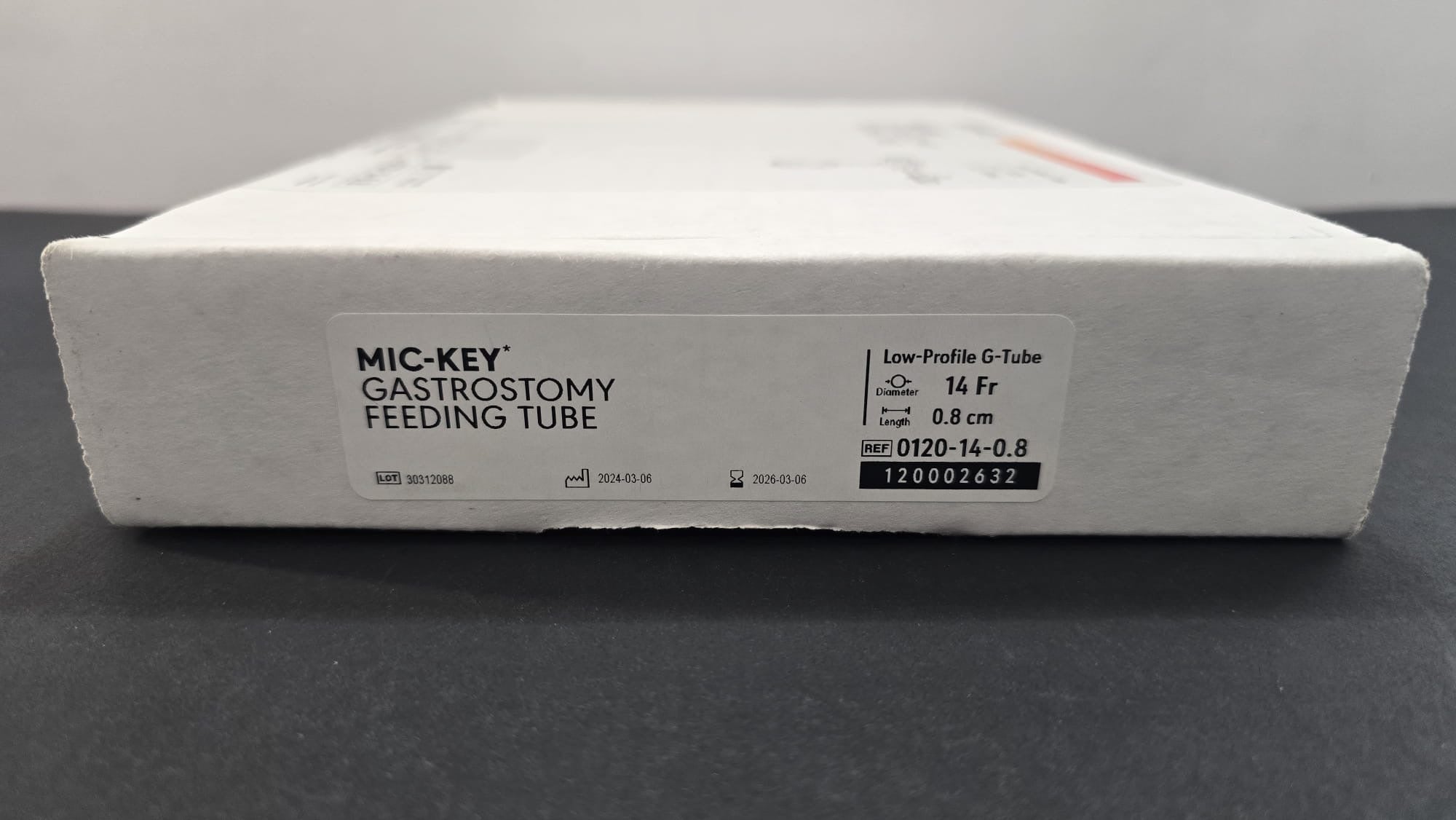Avanos Mic-key Gastrostomy Feeding Tube REF: 0120-14-0.8