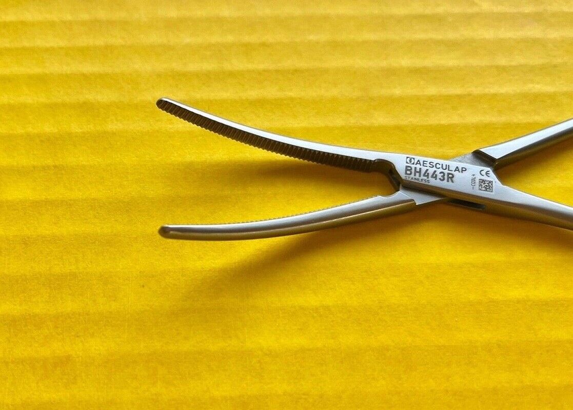 Aesculap Surgical Rochester Pean Artery Forceps, Curved, 6.25" REF: BH443R
