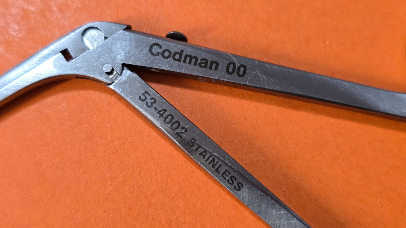 Codman 53-4002 Surgical Micro Decker Rongeur 6" Left Curved