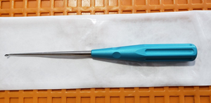 V.Mueller U-0165 Orthopedic Neuro/Spine Curette Oval Cup 10" Size #000 Up Angled