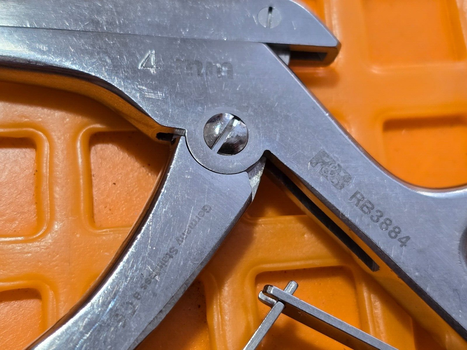 Ruggles RB3884 Orthopedic Kerrison Rongeurs 4mm Up 9" x40 Degree Up Angle