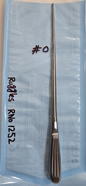 Ruggles RN1252 Surgical Neuro Spine Curette Size 0 Angle Down 12"