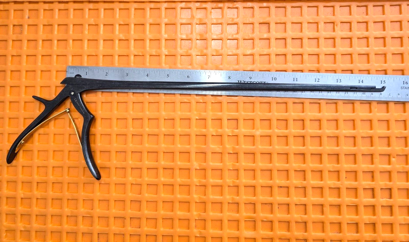 Codman 67-7327 Surgical Kerrison Rongeur 15" x 40 Degree 3mm W-Drainage Holes