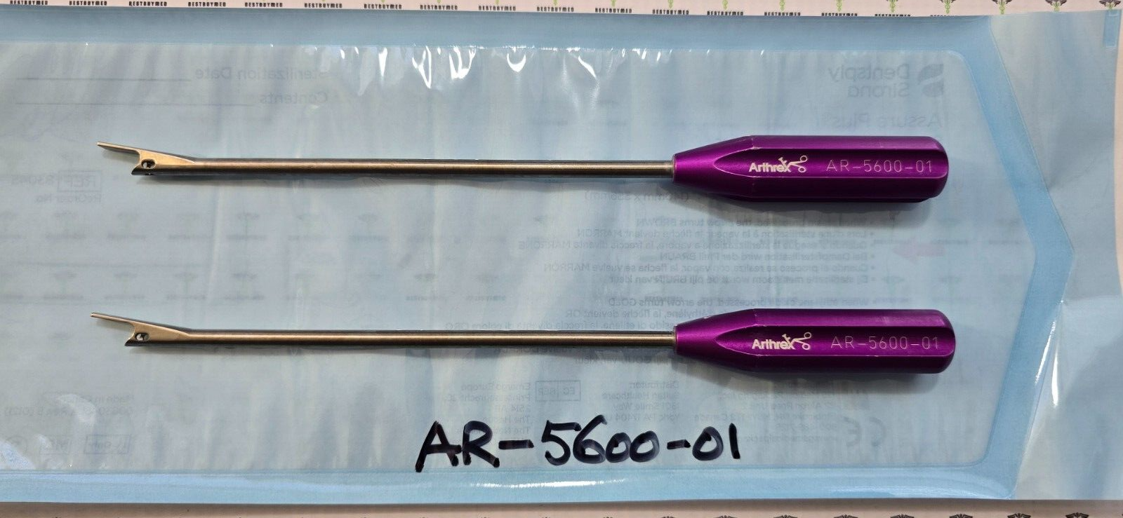 Arthrex Surgical Reusable 4mm OFFSET Instrument Purple handle  REF: AR-5600