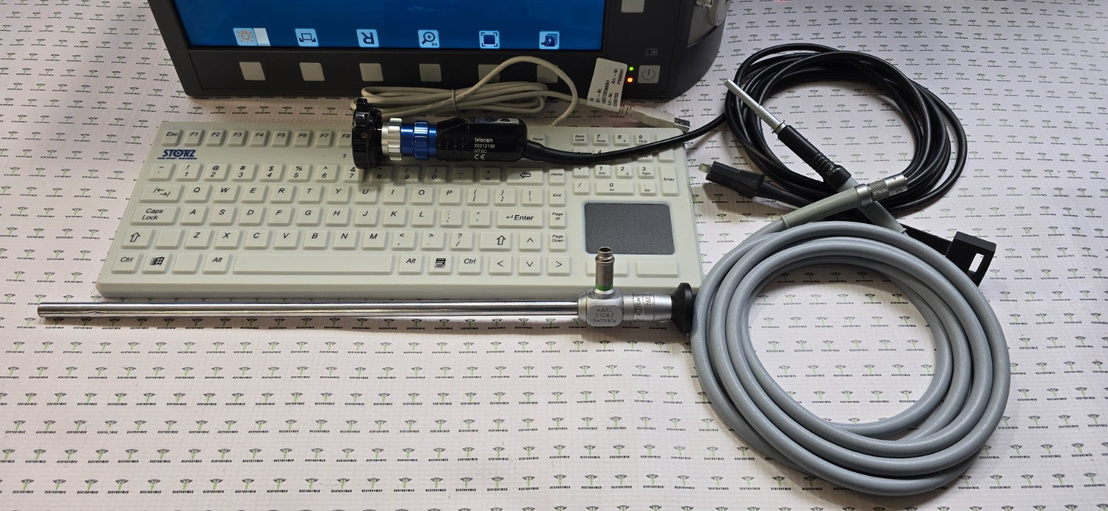 Karl Storz tele Pack X 20045020 Video Camera System W- Scope, Fiber Optic 495NE