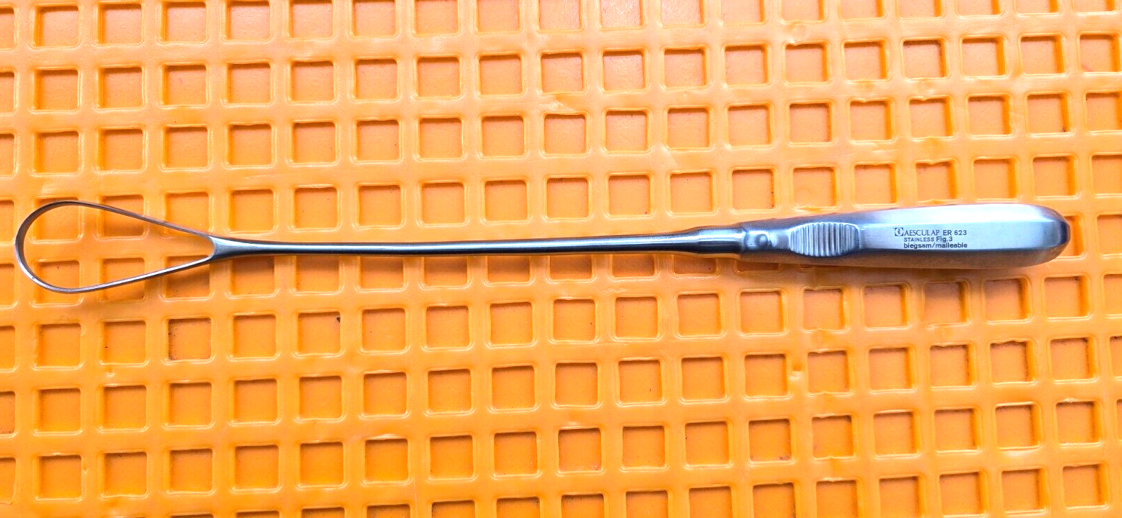 Aesculap Surgical Orthopedic BUMM Curette #3 Size 10mm REF: ER 623
