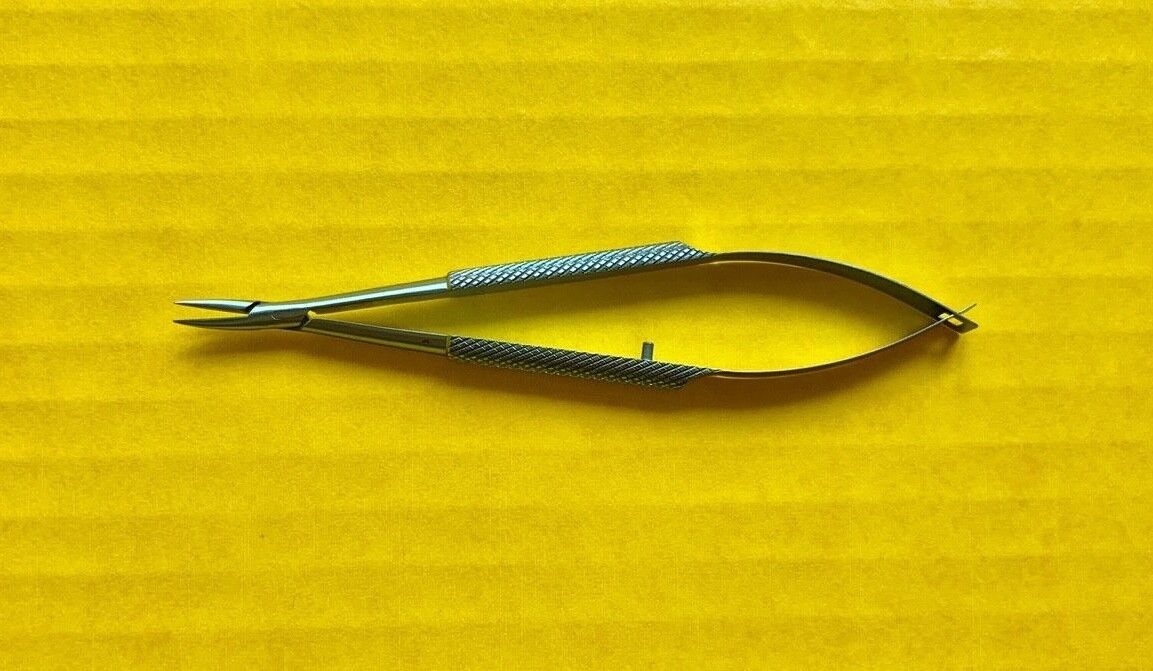 Storz Surgical Needle Holder, Titanium, Curved 9mm Medium Jaws REF: 3-203