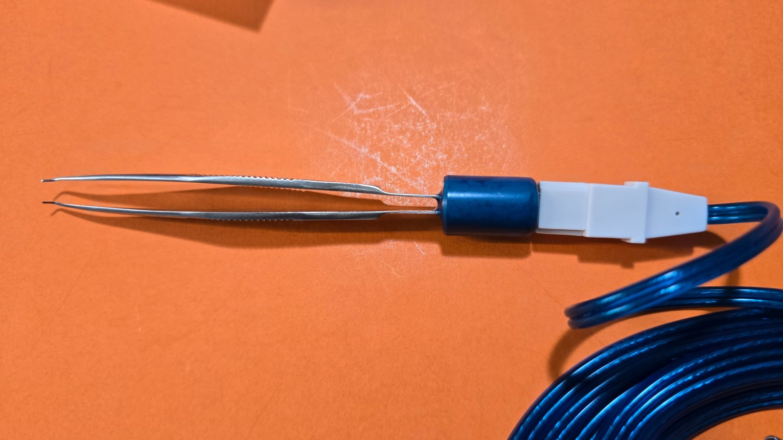 Karl Storz S2050-15 Surgical Coaptation Bipolar Forceps 4" with Bipolar Cable