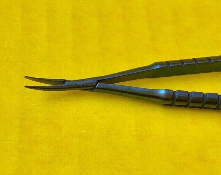 Micra Surgical Curved Blunt Needle Holder, 110mm, Titanium REF: N303WB