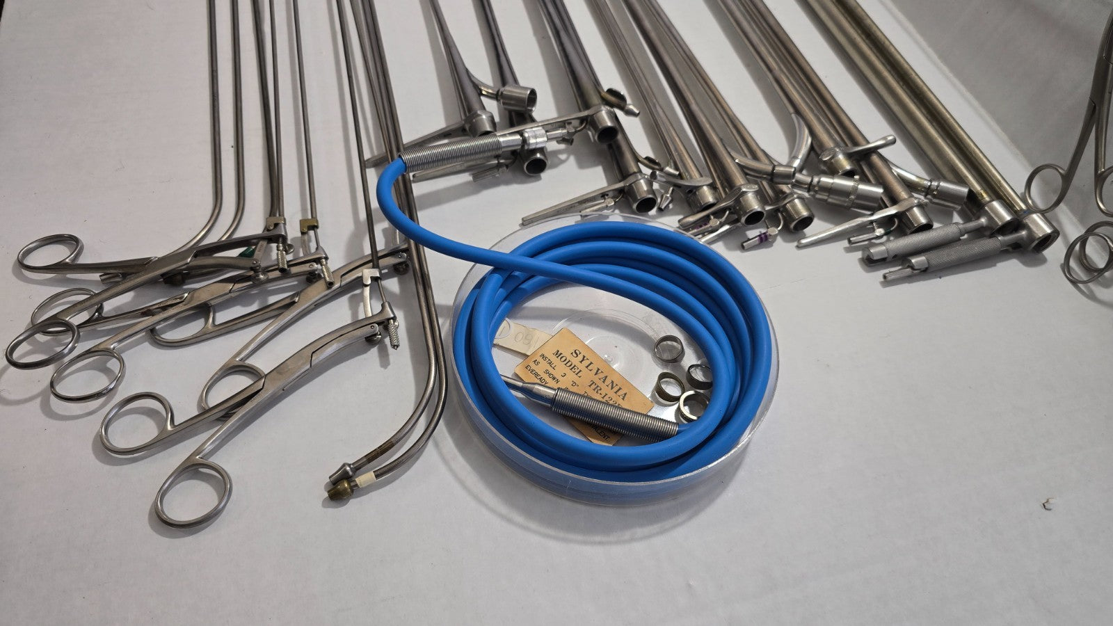 Pilling Surgical Ent Laryngeal Instruments Set W- Fiber Optic Cable