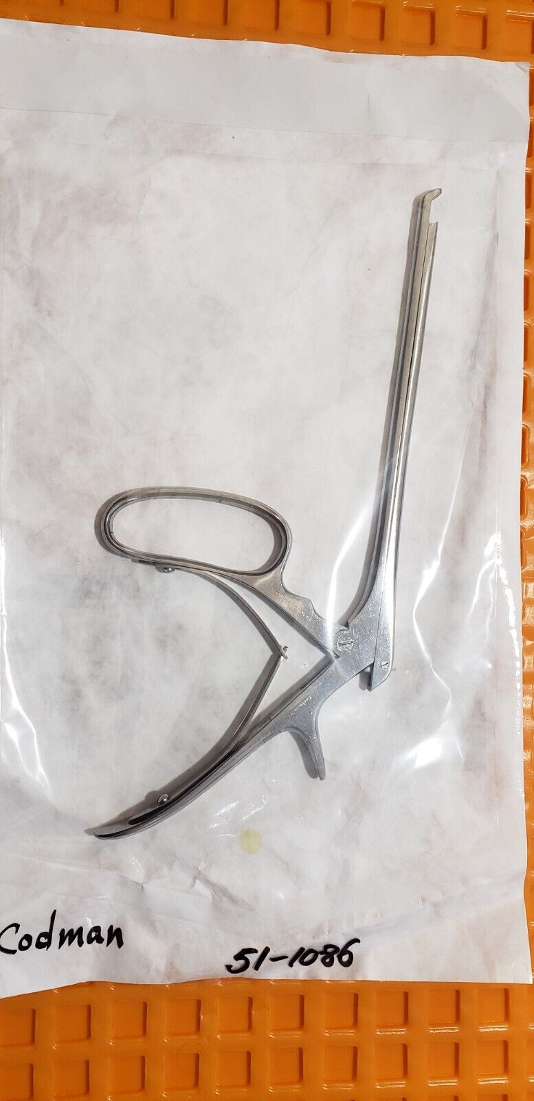Codman 51-1086 Surgical Orthopedic Kerrison Laminectomy Rongeur 5mm x 40 deg Tip