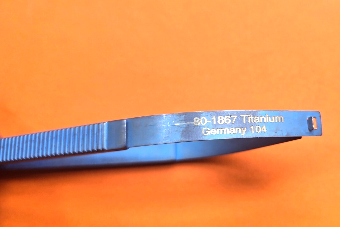 Codman 80-1867 Surgical Titanium Jacobson Needle Holder 7" Straight No Lock.