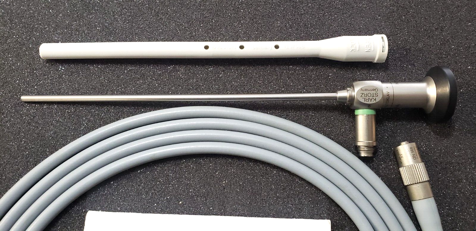 Karl Storz 7230AA Arthroscope 4mm x 0 Degree 18cm & 495ND Fiber Optic Cable