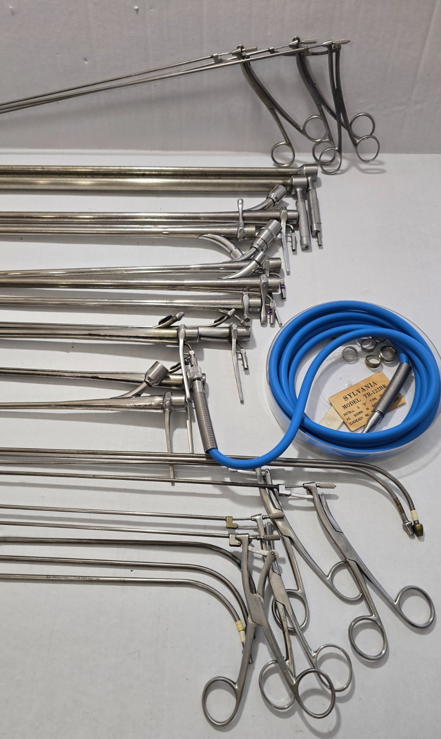 Pilling Surgical Ent Laryngeal Instruments Set W- Fiber Optic Cable