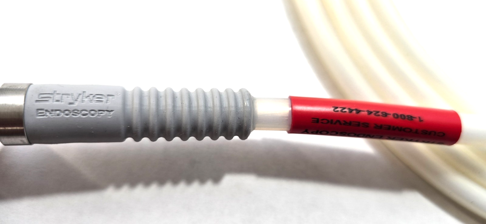 Stryker 502-457-010 Laparoscope 10mm x 0* &233-050-064 Fiberoptic Cable.
