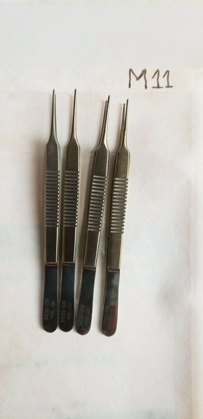 SSI Ultra 60-1534 Surgical Ophthalmic Lester Fixation tissue Forceps 1x2 teeth 
