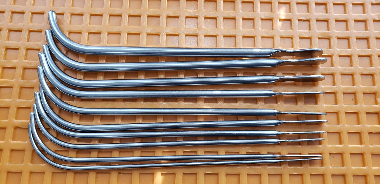 MILTEX VAN BUREN Urethral Sounds Set of 10Pcs 12Fr,14,16,18,20,22,24,26,28,30Fr