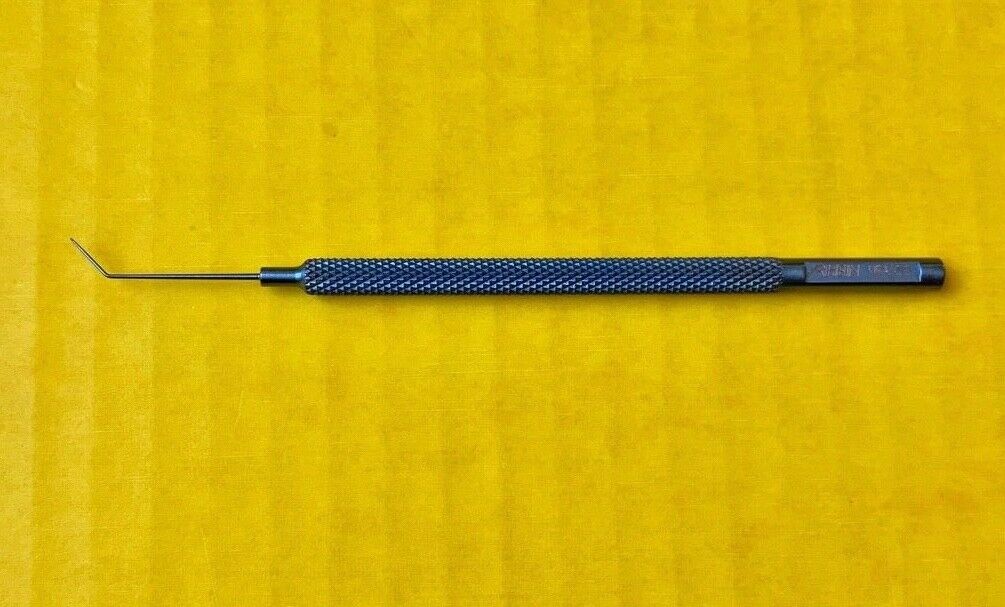 Rhein Surgical Bechert Nucleus Rotator w/Blunt Forked Tip, Angled REF: 05-4016