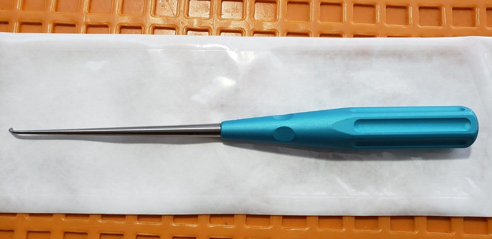 V.Mueller U-0165 Orthopedic Neuro/Spine Curette Oval Cup 10" Size #000 Up Angled