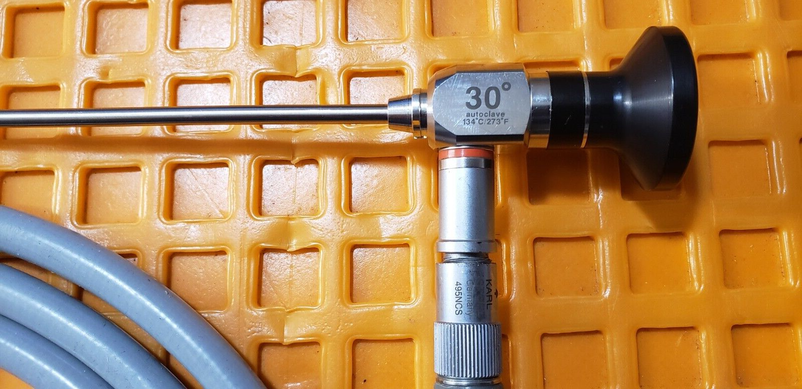 Karl Storz  495NCS Fiberoptic Cable W- Anthony ENT 4mm x 30* Scope Autoclave