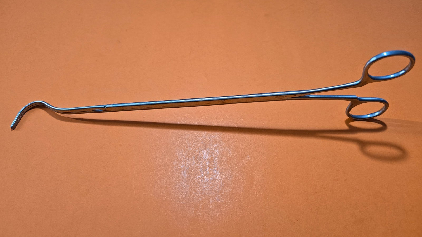 SCANLAN 9909-226 Surgical VATS Harkin Clamp 14" Curved Jaws no Ratchet.
