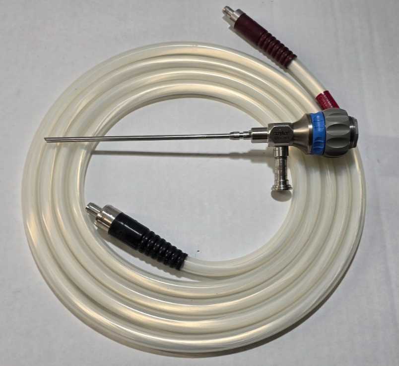 Stryker Arthroscope 4.0mm x 30° Speed Lock C-Mount  Adaptor & Fiber Optic Cable