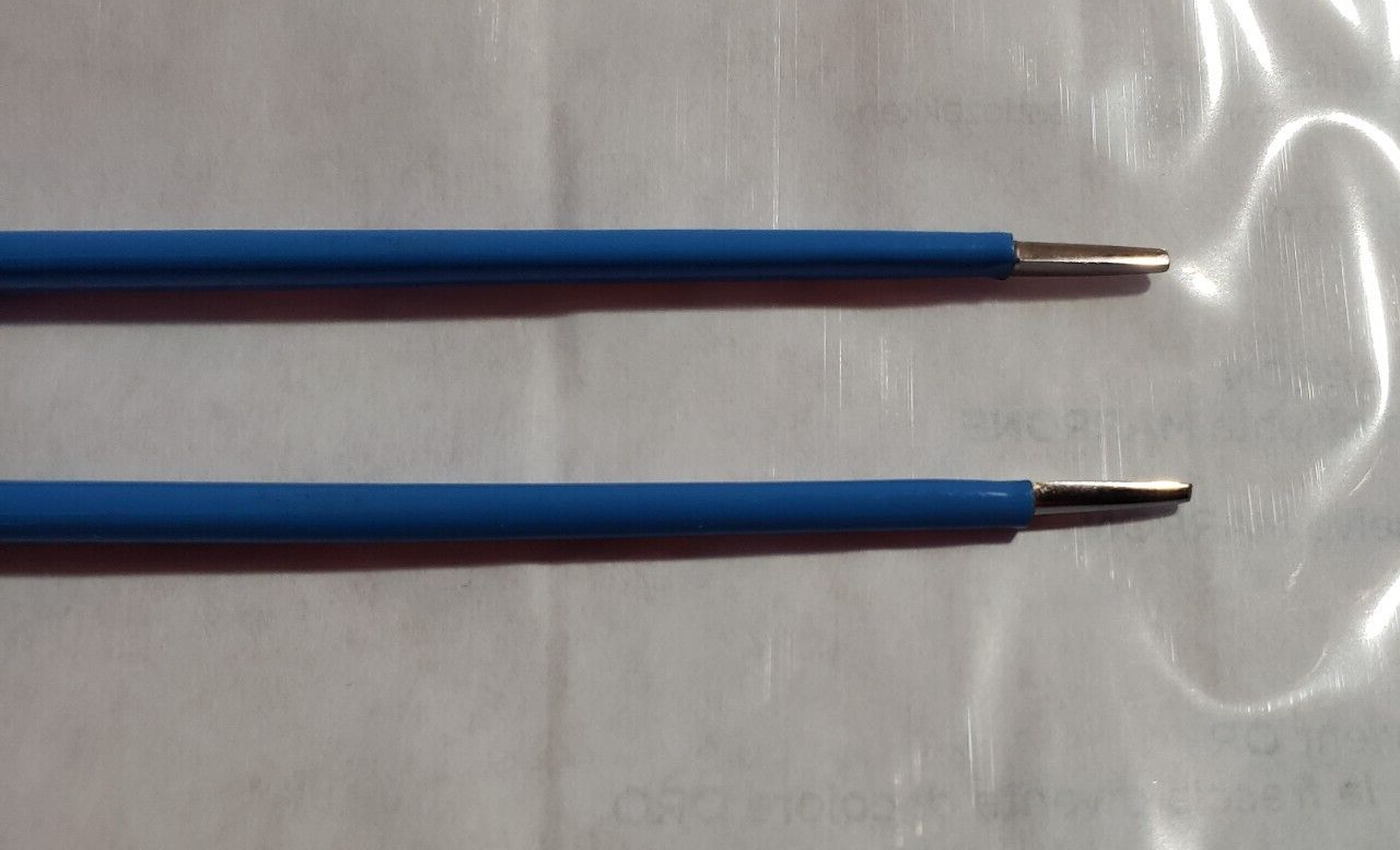 Turtle Surgical Bayonet Bipolar Forceps 9.5" Non Stick with Bipolar Cord