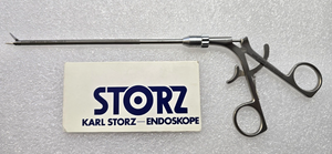 Karl Storz 50220 S Arthroscopy Grasping Forceps 5mm x 16.5cm ratchet Handle