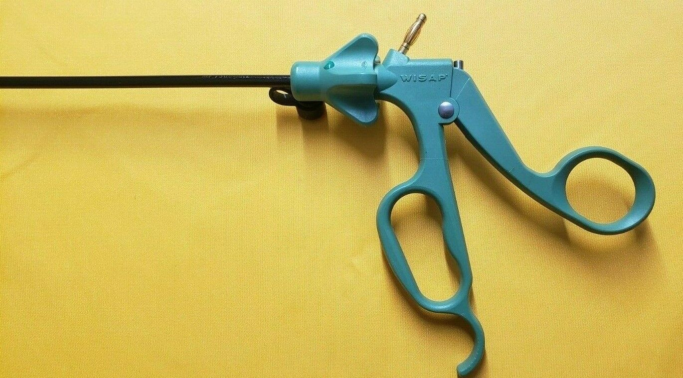 WISAP Surgical Laparoscopic Monopolar Grasping Forceps 5mmx35cm