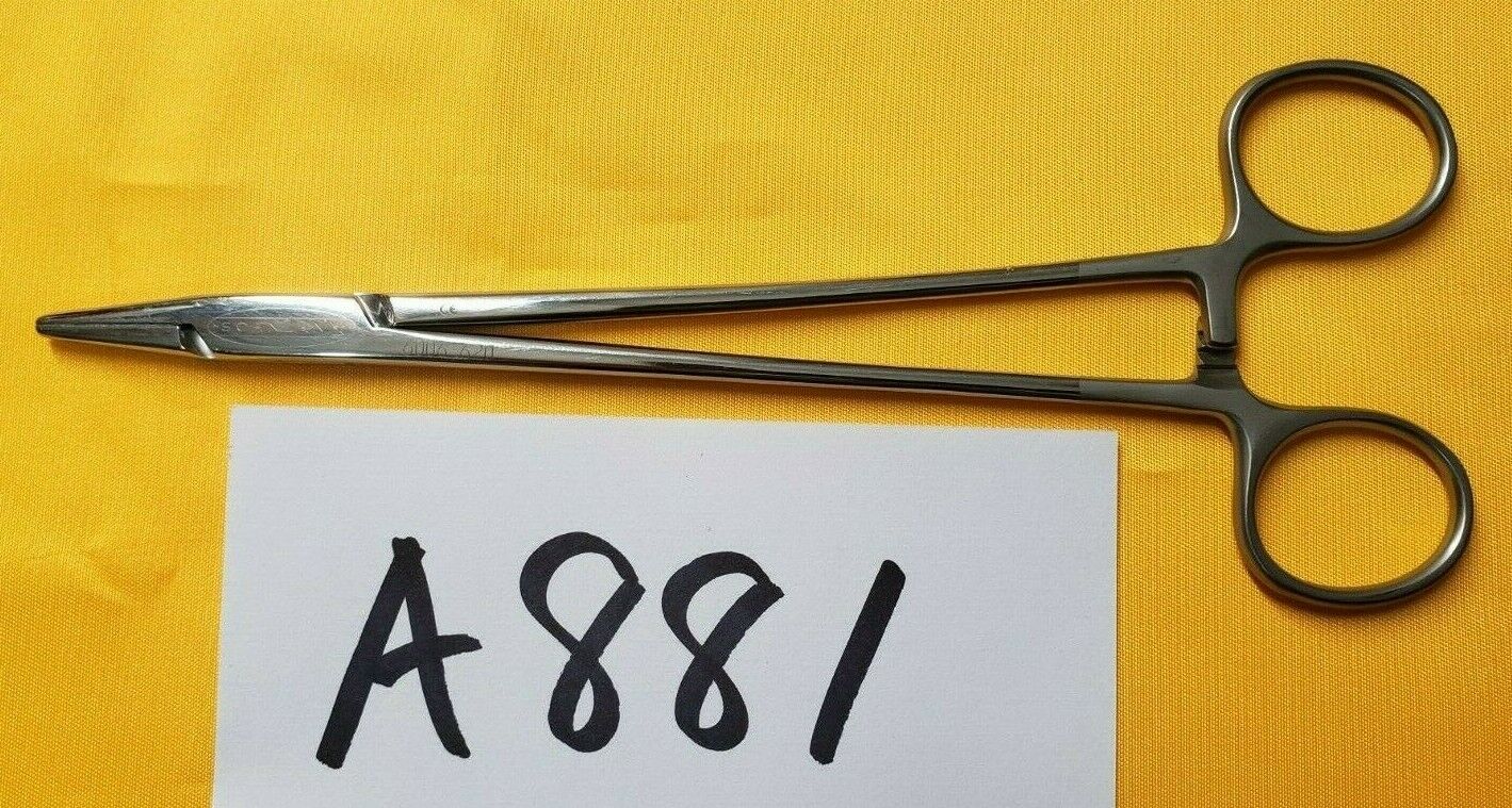SCANLAN 6006-620 Surgical Diamond Dust Heavy Needle Holder, Straight 8 1/8"