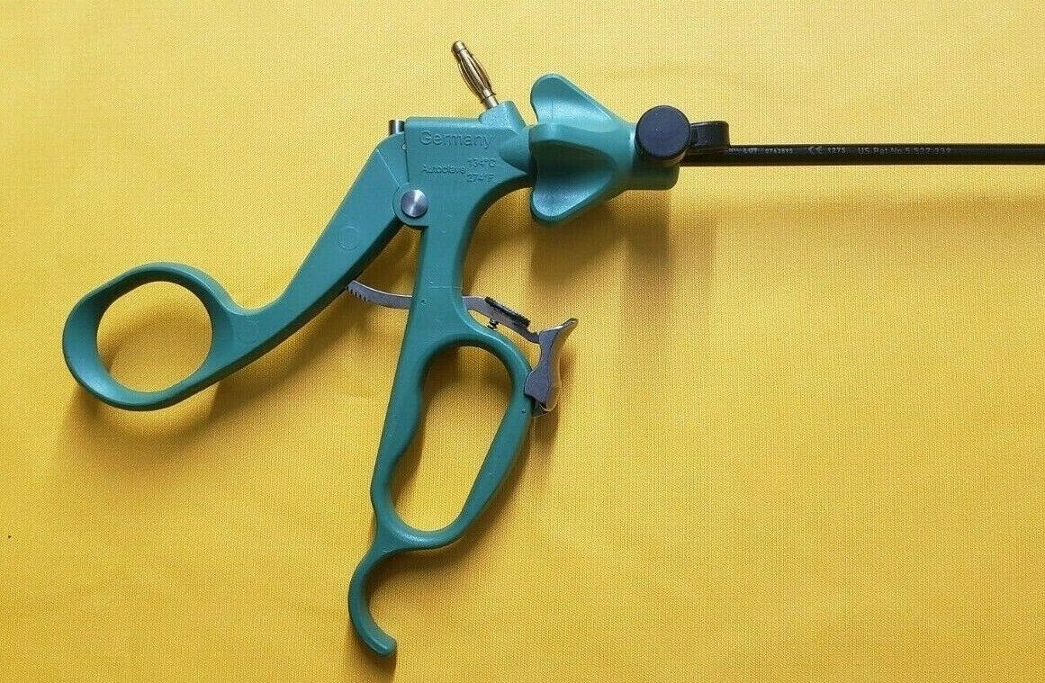 WISAP Surgical Laparoscopic Monopolar Grasping Forceps 5mmx35cm Fenestrated