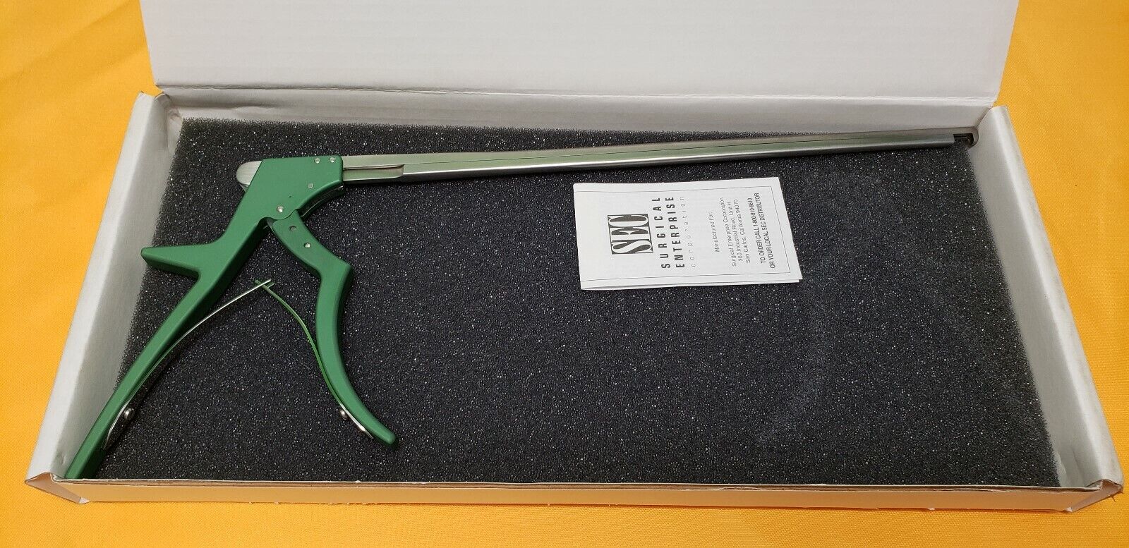 V.Mueller U-0433 Kerrison Rongeurs 90 Deg 5mm Down Bite 12" Shaft Neuro Spine